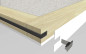 Preview: Aluminium Türführungsprofil ist bereits im Holztürblatt von Eclisse integriert.